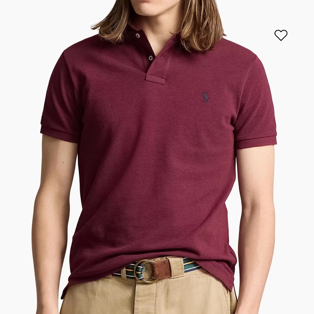Polo by Ralph Lauren Men's Burgundy Polo Shirt